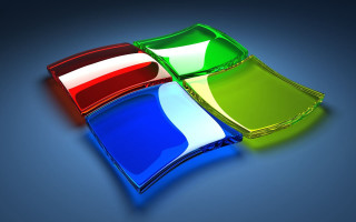 Colorful glass object blue black 4 - color scheme free wallpaper