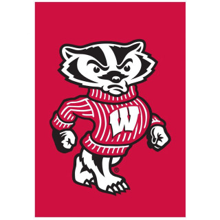 Badger mascot red background white - allan brooks free wallpaper