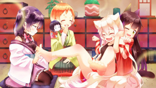 Anime girls room dresser shelf - box free wallpaper