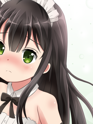 Girl black hair green eyes 3 - green eye free wallpaper