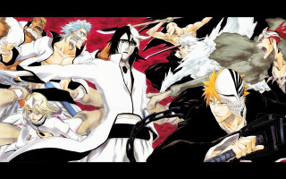 Anime characters guns swords action - their hand free wallpaper