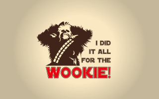 Wookie movie logo design 2023 - mouth free wallpaper