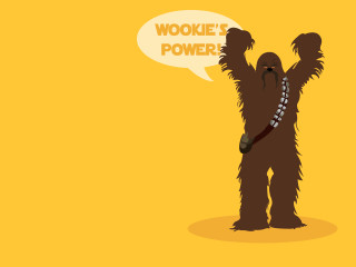 Cartoon character speech bubble wookies - war free wallpaper