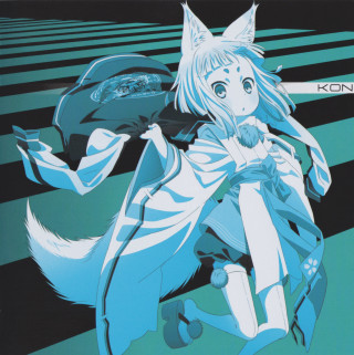 Anime character running cat back - holography free wallpaper