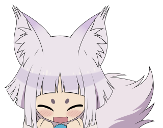 Girl white hair cat ears - an illustration of free wallpaper