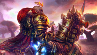 Knights armor facing lake trees - bayard wu free wallpaper