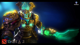 Dota2 character green light sword - 3 d model free wallpaper
