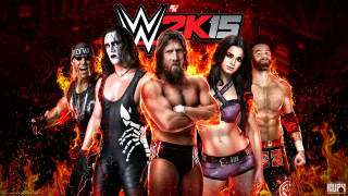 Wrestlers fire background WWE image - realism free wallpaper