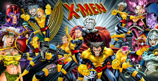 Cartoon characters guns hands group - a group of cartoon characters free wallpaper