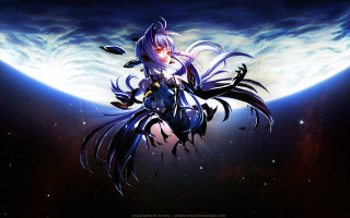 Woman space suit sword moon - a woman in a space suit free wallpaper