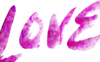 Love pink background white paint - bottom free wallpaper