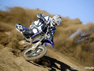 Dirt bike riding track dust - dusty free wallpaper