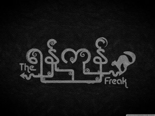 Black white photo freak company - a white lettering free wallpaper