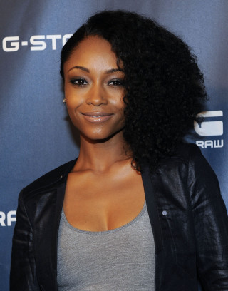 Woman black jacket gray shirt - gray free wallpaper