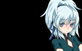 Anime character white hair blue 3 - white hair free wallpaper