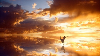 Person standing water arms sunset - daphne mcclure free wallpaper