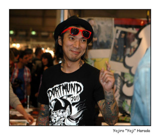 Man hat sunglasses pose crowd - underground comix free wallpaper