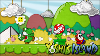 Cartoon characters field clouds trees 2 - character free wallpaper
