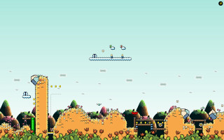 Tower sky bird flying building - a building in the background free wallpaper