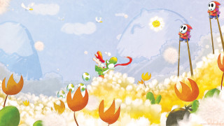 Cartoon person flying field flowers - a field of flowers free wallpaper