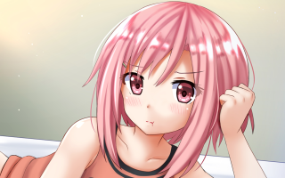 Girl pink hair bed hand - pink hair free wallpaper