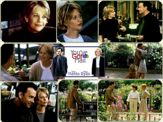 Collage people woman garden flowers - a poster free wallpaper