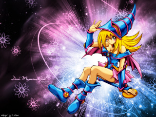 Cartoon character flying hat purple - fantasy magic free wallpaper