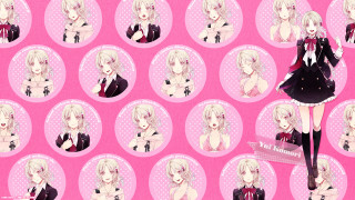 Anime mosaic character sheet pink - a bunch of anime characters free wallpaper