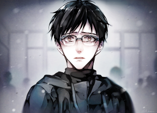 Man glasses black shirt snow - glass free wallpaper