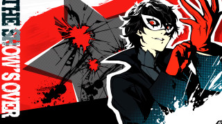 Red glove man blood splatter - a red glove free wallpaper