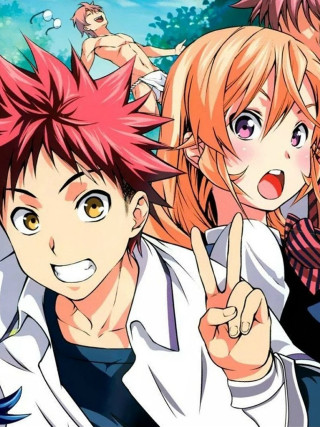 Anime redhair group pointing camera - the camera free wallpaper
