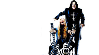 Man woman black clothes guitars - black clothes free wallpaper