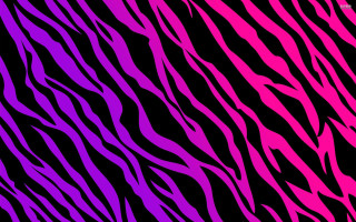 Zebra print black background pink - left free wallpaper