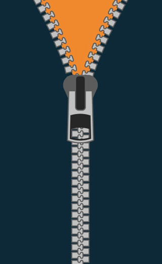 Zipper closeup yellow black white - an illustration of free wallpaper