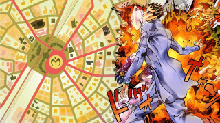 Man suit walking city fireball - adam manyoki free wallpaper