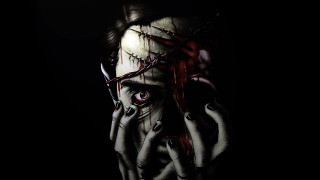 Creepy bloody person nails knife - ben templesmith free wallpaper