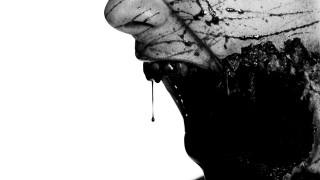 Black white photo person food - neoplasticism free wallpaper