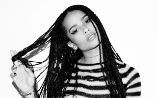 Woman long hair ponytail striped - striped free wallpaper