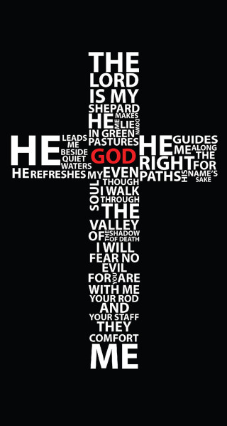 Cross jesus words red black - a cross free wallpaper