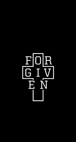 Black white cross forgive up - carol bove free wallpaper