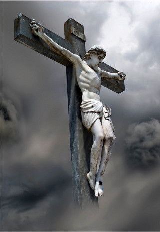 Jesus cross cloudy sky dark - a cross free wallpaper