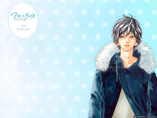 Anime furcollar bluejacket stars flag - a blue jacket free wallpaper