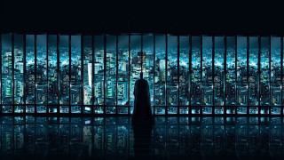 Person window cityscape night skyline - a city view free wallpaper