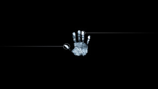 Hand ring black background line - cybernetic free wallpaper
