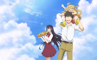Clouds pizza figures aya goda - a pizza free wallpaper