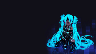 Long haired blue hair sitting - blue hair free wallpaper