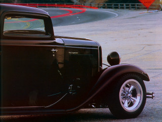 Classic car parking lot red - a classic car free wallpaper