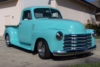 Blue truck parked house driveway 2 - a driveway next free wallpaper