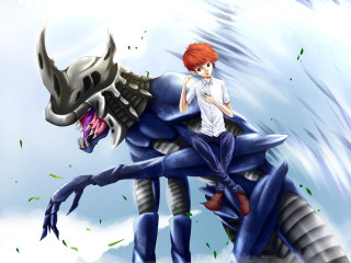 Boy blue monster red hair - a boy free wallpaper