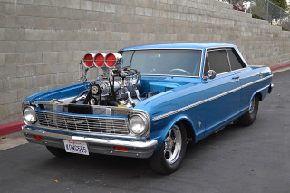 Blue car engine hood parked - elbridge ayer burbank free wallpaper